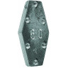 Грузило свинцовое SALMO плоское с зацепом скользящее 30г P5508-030